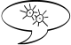 Glossary logo. speech balloon with creativyst logo inside